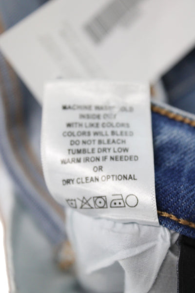 Flying Monkey Women Flared Jeans Blue Mid Rise Button Size 27