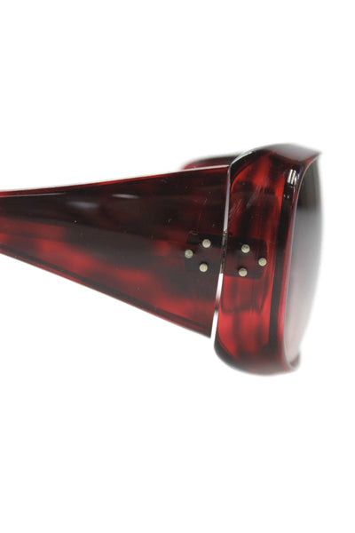 Morgenthal Frederics Womens Epic 804 Tortoise Shell Print Sunglasses Red