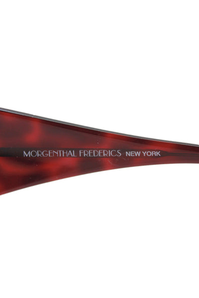 Morgenthal Frederics Womens Epic 804 Tortoise Shell Print Sunglasses Red