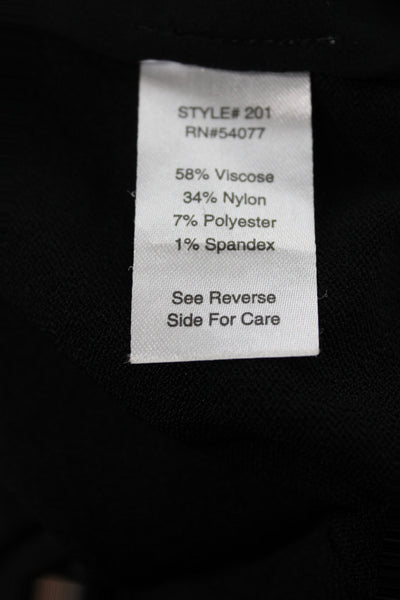 Cabi Women Bomber Jacket Black Viscose Zip Long Sleeve Size XS