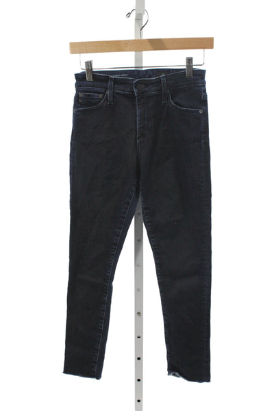 AG Adriano Goldschmied Womens Ankle Jeans Blue Cotton Mid Rise Size 25