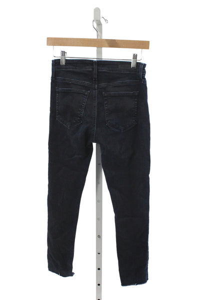 AG Adriano Goldschmied Womens Ankle Jeans Blue Cotton Mid Rise Size 25