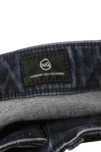 AG Adriano Goldschmied Womens Ankle Jeans Blue Cotton Mid Rise Size 25