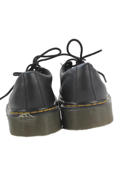 Dr. Martens Womens Leather Lace Up Oxford Flats Black Size 3