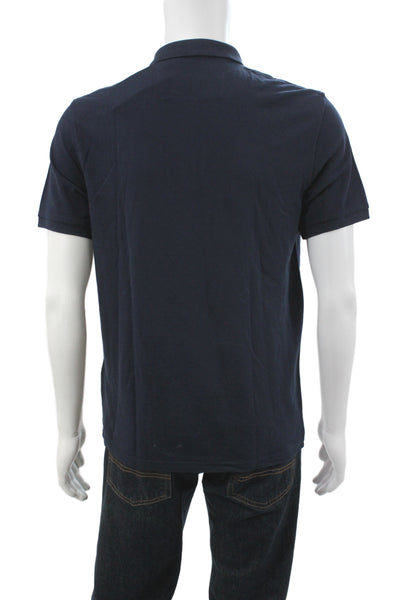 John Varvatos Star USA Mens Cotton Short Sleeve Polo Shirt Blue Size M