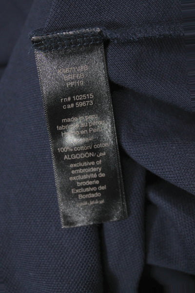 John Varvatos Star USA Mens Cotton Short Sleeve Polo Shirt Blue Size M