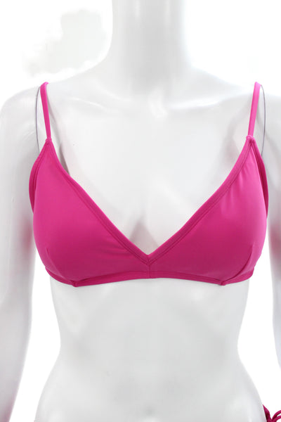 J Crew Womens Two-Piece Bikini Pink Size L