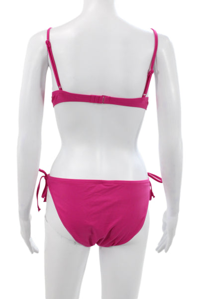 J Crew Womens Two-Piece Bikini Pink Size L