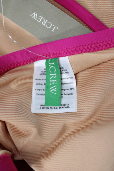 J Crew Womens Two-Piece Bikini Pink Size L