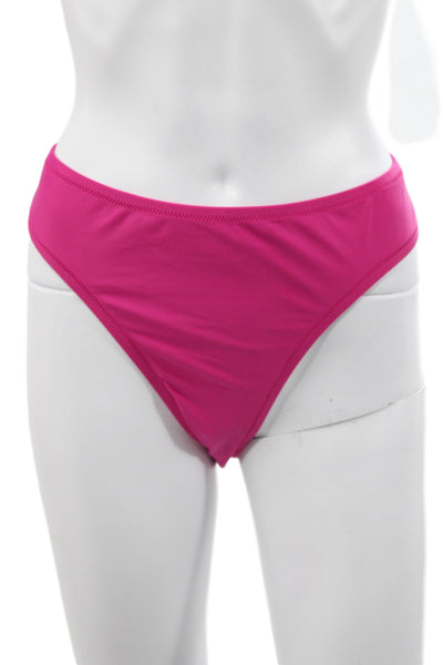 J Crew Women Bikini Bottom Pink Swimwear Size L