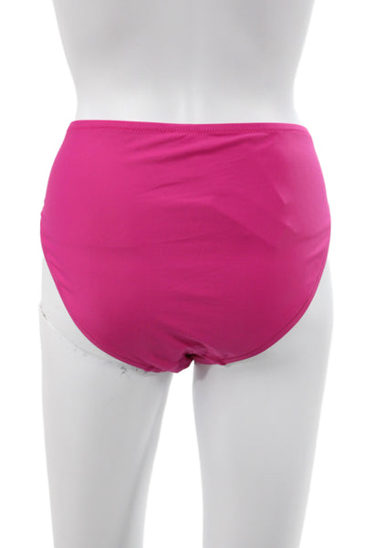 J Crew Women Bikini Bottom Pink Swimwear Size L