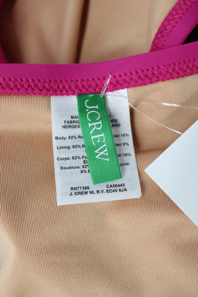 J Crew Women Bikini Bottom Pink Swimwear Size L