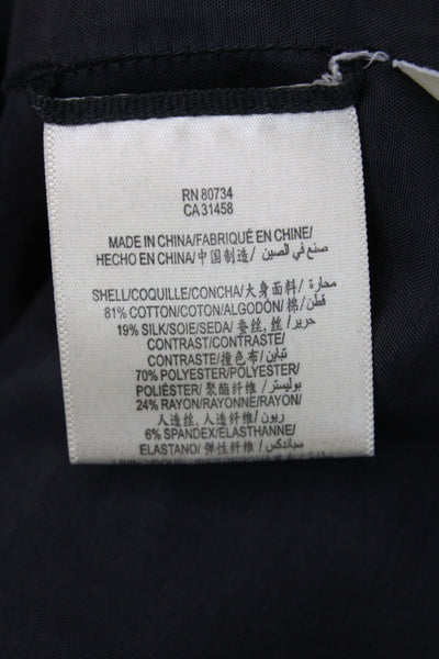 BCBG Max Azria Women Straight Pencil Black Cotton Mini Skirt Zip Size S