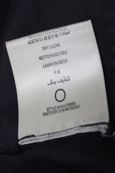 BCBG Max Azria Women Straight Pencil Black Cotton Mini Skirt Zip Size S