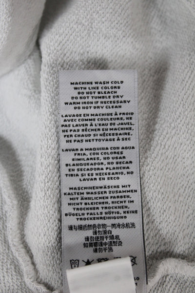 J Brand Women Cropped Gray Mockneck Cotton Sweatshirt Size XS
