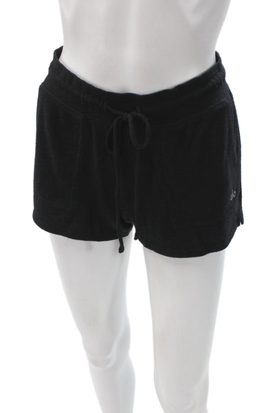 Alo Yoga Womens Athletic Drawstring Black Shorts Size XS