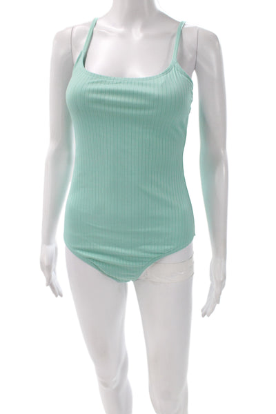Andie Women One Piece Swimwear Striped Green Size S Tall