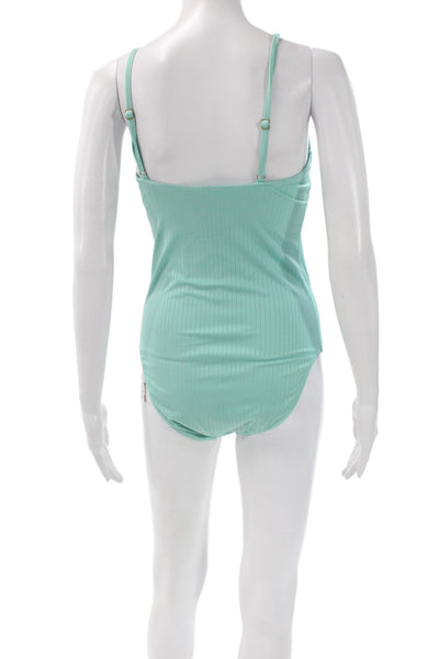 Andie Women One Piece Swimwear Striped Green Size S Tall