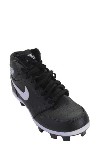 Nike Mens Leather High Top Jordan 1 Retro MCS Black Size 12