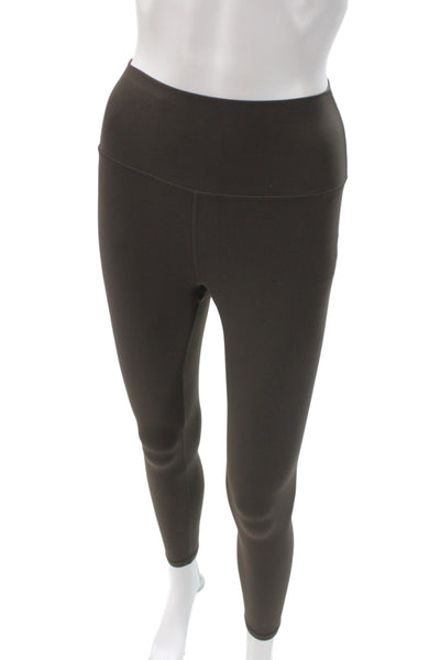 Athleta Women Ankle Leggings Brown Athleisure Pull On Size S
