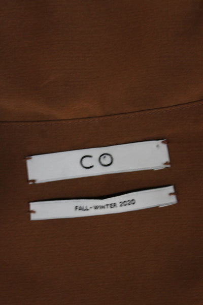 CO Women Collared Sleeveless Maxi Dress Brown Pullover Size M