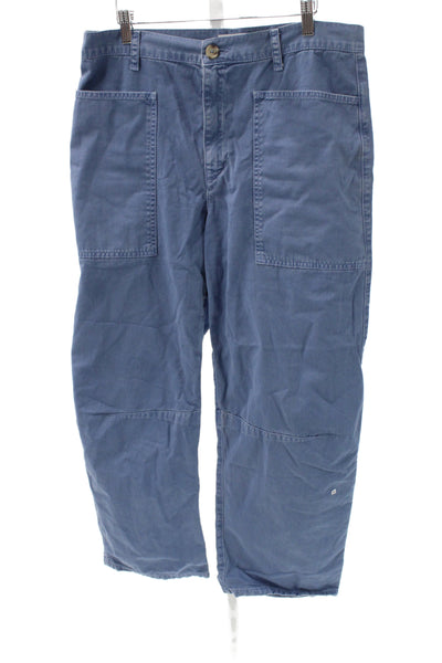Velvet by Graham & Spencer Women Blue Cotton Chino Pants Size 10