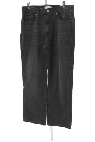 Zara Women Straight Black Jeans Size 10