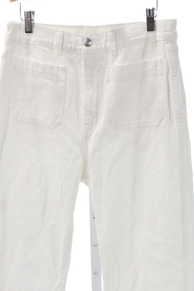 Madewell Women White High Rise Straight Jeans Size 29