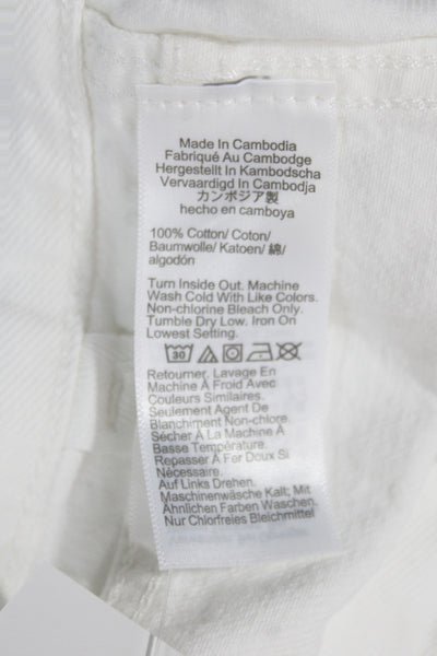 Madewell Women White High Rise Straight Jeans Size 29