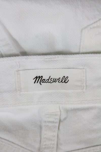 Madewell Women White High Rise Straight Jeans Size 29