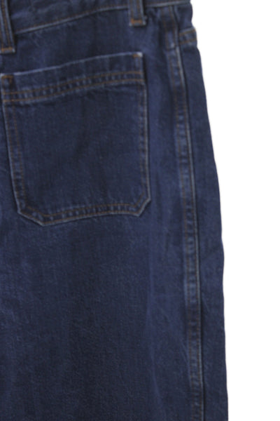 Madewell Women Straight Jeans High Rise Blue Cotton Size 29