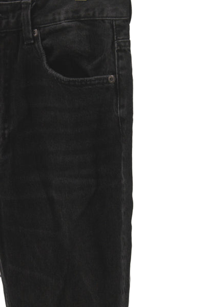Zara Women Straight Black High Rise Jeans Cotton Blend Size 8