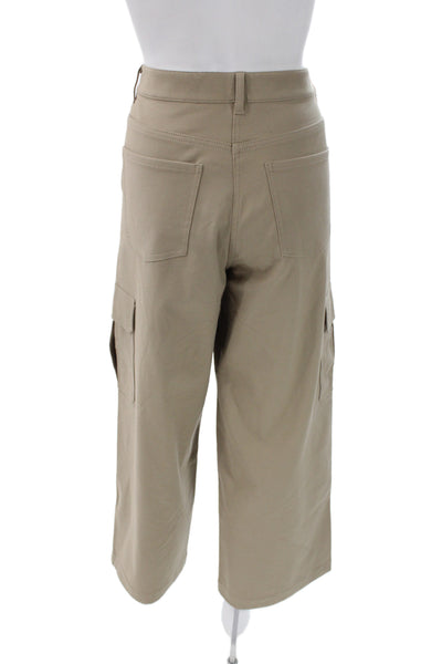 Theory Womens Beige Cargo Pants Button Inseam 26 Size 8