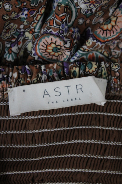 ASTR Womens Paisley Cotton Sundress Sweetheart Neckline Sleeveless Size 4