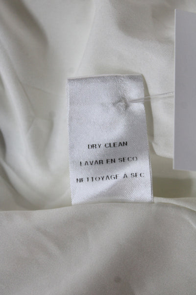 Donna Morgan Womens Sheath Dress White Linen Maxi Size 10