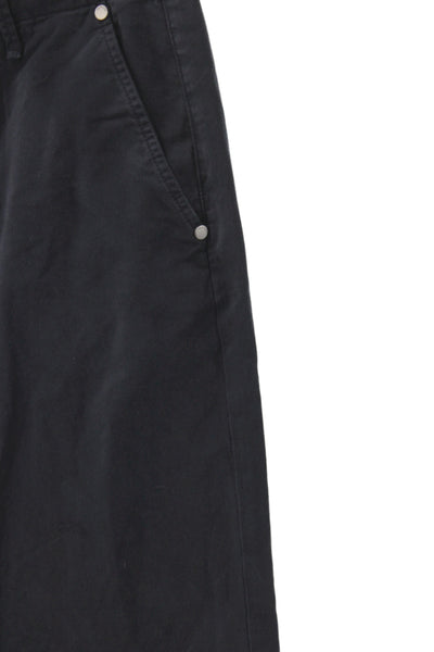 Rag & Bone Womens Black Cotton Chino Pants Button Closure Size 26