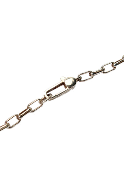 Gucci Unisex 925 Silver Interlocking G Logo Pendant Necklace 20" 21.4g