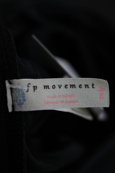 FP Movement Womens Athletic Shorts Black Polyester Size S
