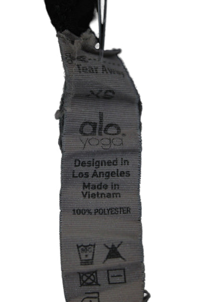 Alo Womens Basic Scoop Neck Sleeveless Tank Black Size S
