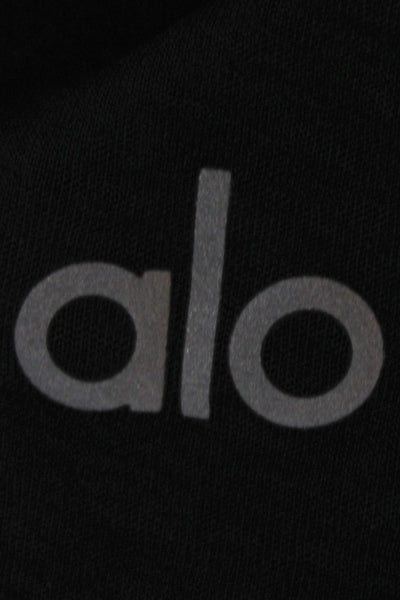 Alo Womens Basic Scoop Neck Sleeveless Tank Black Size S