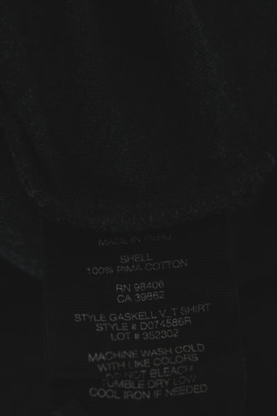 Theory Mens Basic V-Neck Gray Pima Cotton T-Shirt Size M