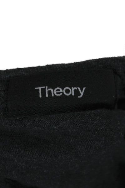 Theory Mens Basic V-Neck Gray Pima Cotton T-Shirt Size M