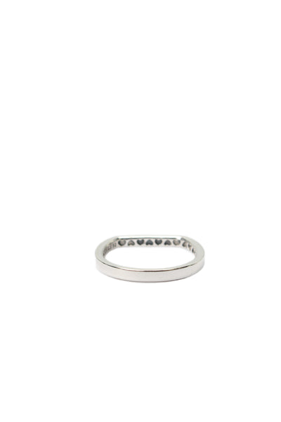 Pandora Womens 925 Silver Logo Bar Stacking Ring Sz 5.5 1.6g NWOT