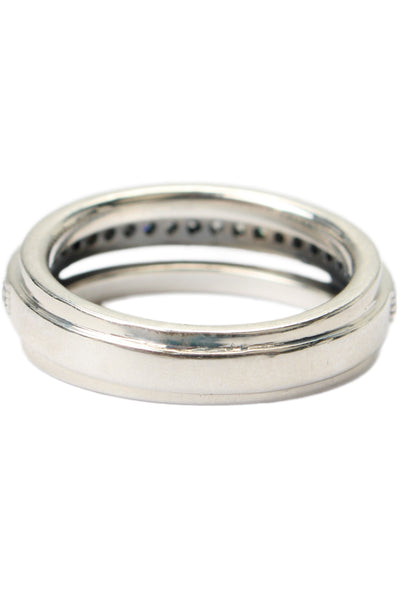 Pandora Womens 925 Silver Cubic Zirconia Triple Band Pave Ring Sz 5