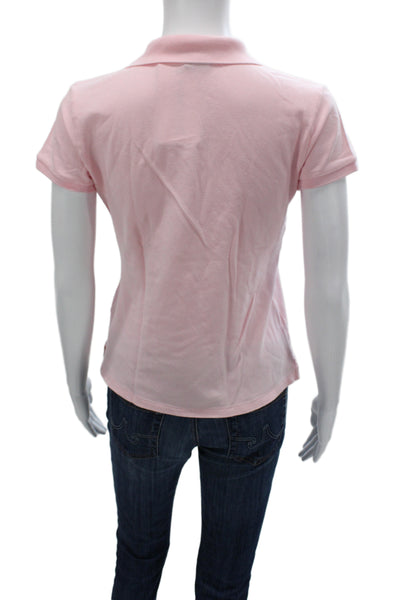 Ralph Lauren Golf Womens Pink Collared Short Sleeve Polo Size S