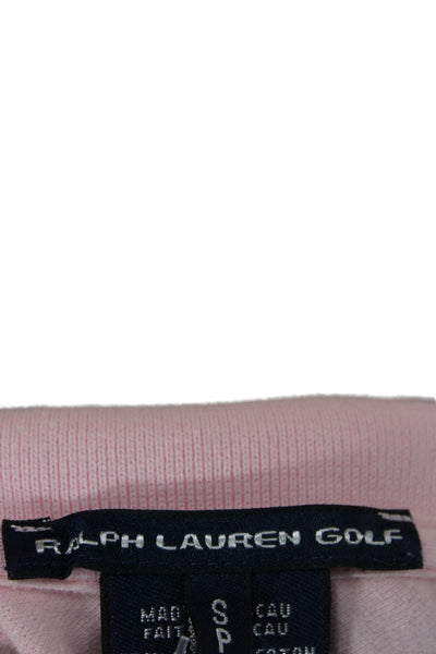 Ralph Lauren Golf Womens Pink Collared Short Sleeve Polo Size S