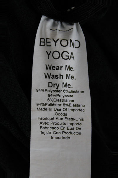 Beyond Yoga Women Maternity Black Scoop Neck Tunic Sleeveless Size M