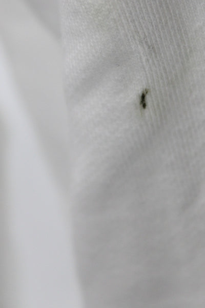 Everlane Women White Cotton Crew Neck Sweatshirt Petite Size XS
