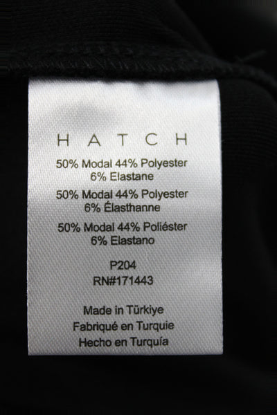 Hatch Women Casual Pants Black 50% Modal Pull On Maternity Size 1