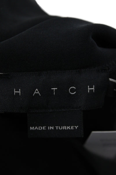 Hatch Women Casual Pants Black 50% Modal Pull On Maternity Size 1
